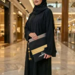 Laptop Sleeve Zipper Pouch with Tassel, Arabic Bisht Design Embroidery - Image 8