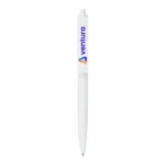 Plastic Pens White Color, Push Button, Wide Clip for Logo - Image 4