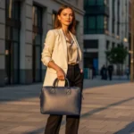 CHASE PLUS Laptop Bags in Premium Leather Regalia Blue – Bristol - Image 4