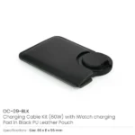 Charging Cable Kit (60W) with iWatch Charging Pad in PU Leather Pouch - Image 8