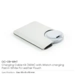 Charging Cable Kit (60W) with iWatch Charging Pad in PU Leather Pouch - Image 3