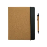 Cork Cover Folder B5 Size with Notepad, Pen and Sticky Notes - Image 5