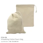 Cotton Pouch with Drawstring - Image 2