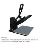 Digital High-Pressure Heat Press, Manual 40×50 cm - Image 2