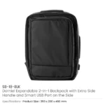 Multipurpose Expandable Travel Backpacks with USB Port - Image 2