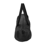 Duffle Gym Bags with Zipper Closure in Black Polyester Material - Image 6