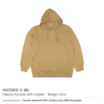 Fleece Hoodies with Zipper in (S to 3XL) Sizes - Image 12