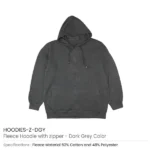 Fleece Hoodies with Zipper in (S to 3XL) Sizes - Image 4