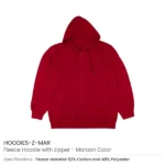 Fleece Hoodies with Zipper in (S to 3XL) Sizes - Image 7