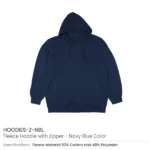 Fleece Hoodies with Zipper in (S to 3XL) Sizes - Image 8
