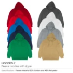 Fleece Hoodies with Zipper in (S to 3XL) Sizes - Image 2