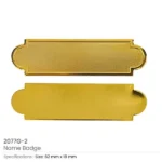 Metal Name Badges in Gold and Silver Colors - Image 5