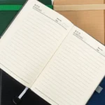 Hard Cover PU Notebooks in A5 Size with Metal Plate Bookmark - Image 6