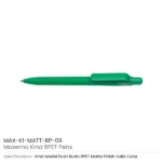 Maxema Kind rPET Pens, Matte Solid Color, Push Button Clip, Blue Ink - Image 10
