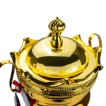 Metal Close Cup Trophies with Two-Sided Handle & Attached Ribbons - Image 7