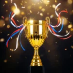 Metal Open Cup Trophies & Removable Ribbon Attached to Both Handles - Image 3