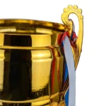 Metal Open Cup Trophies & Removable Ribbon Attached to Both Handles - Image 8