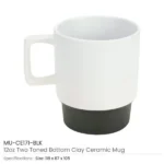 Ceramic Mugs with Bottom Clay in 12 Oz, Matte Finish - Image 9