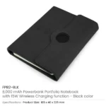 Powerbank Portfolio Notebook, 8000mAh, 15W Fast Wireless Charging - Image 8