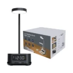 Desk Lamp with 15W Wireless Charger, Clock and Pen Holder - Image 7