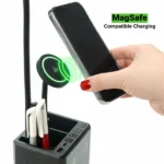 Multi-functional Desk Lamp with 15W Fast Wireless Charger & Digital Clock - Image 2