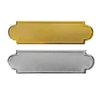 Metal Name Badges in Gold and Silver Colors