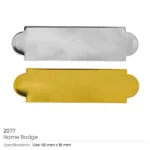 Metal Name Badges in Gold and Silver Colors - Image 2