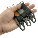 Laserable PU Leather Keychains with Sling Snap Hook - Image 8