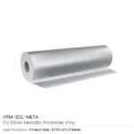 Solutions Print PU Silver Metallic Vinyl Rolls 1 Meter - Image 3