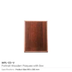 Portrait Wooden Plaques with Stand and Presentation Box - Image 10