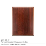 Portrait Wooden Plaques with Stand and Presentation Box - Image 3