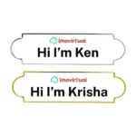 Metal Name Badges in Gold and Silver Colors - Image 3