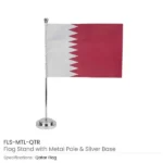 Flag with Metal Pole & Silver Plated Plastic Base - Image 9