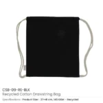 Recycled Cotton Drawstring Bags, 145gsm - Image 13