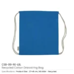 Recycled Cotton Drawstring Bags, 145gsm - Image 8