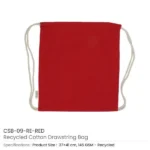 Recycled Cotton Drawstring Bags, 145gsm - Image 10