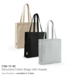 Recycled Cotton Tote Bags with Gusset 271 GSM (8 Oz) - Image 7