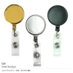 Round Metal Reel Badges for ID Cards - Image 6