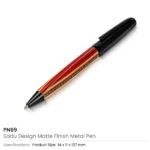 Sadu Design Metal Pens Matte Finish with Twist Action Mechanism, Blue Ink - Image 6