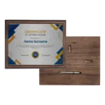 Horizontal Wooden Plaque with Box - Image 3