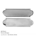Metal Name Badges in Gold and Silver Colors - Image 4