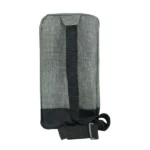 Sling Crossbody Bags in Grey and Black Polyester Material - Image 2