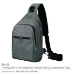 Triangular Sling Crossbody Bags with Headphone Hole - Image 2