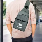 Triangular Sling Crossbody Bags with Headphone Hole - Image 7