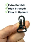 Sling Snap Carabiner Hooks in Black Matt Finish - Image 4