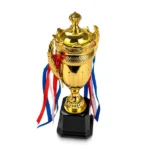 Small Cup Trophy with Removable Ribbon Attached to Both Handles - Image 5