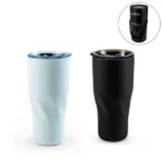 Dorniel Designs Tumblers, Transparent Lid, Recycled Stainless Steel, 540ml