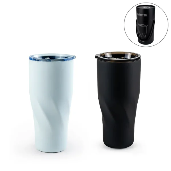 Tumblers-with-Transparent-Lid-TM-066-Blank-600x600 Dorniel Designs Tumblers, Transparent Lid, Recycled Stainless Steel, 540ml - Image 1