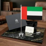 Flag with Metal Pole & Silver Plated Plastic Base - Image 8