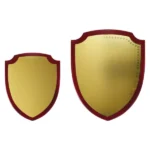 Shield Shaped Wooden Plaque with Box & Golden Aluminium Plate - Image 7